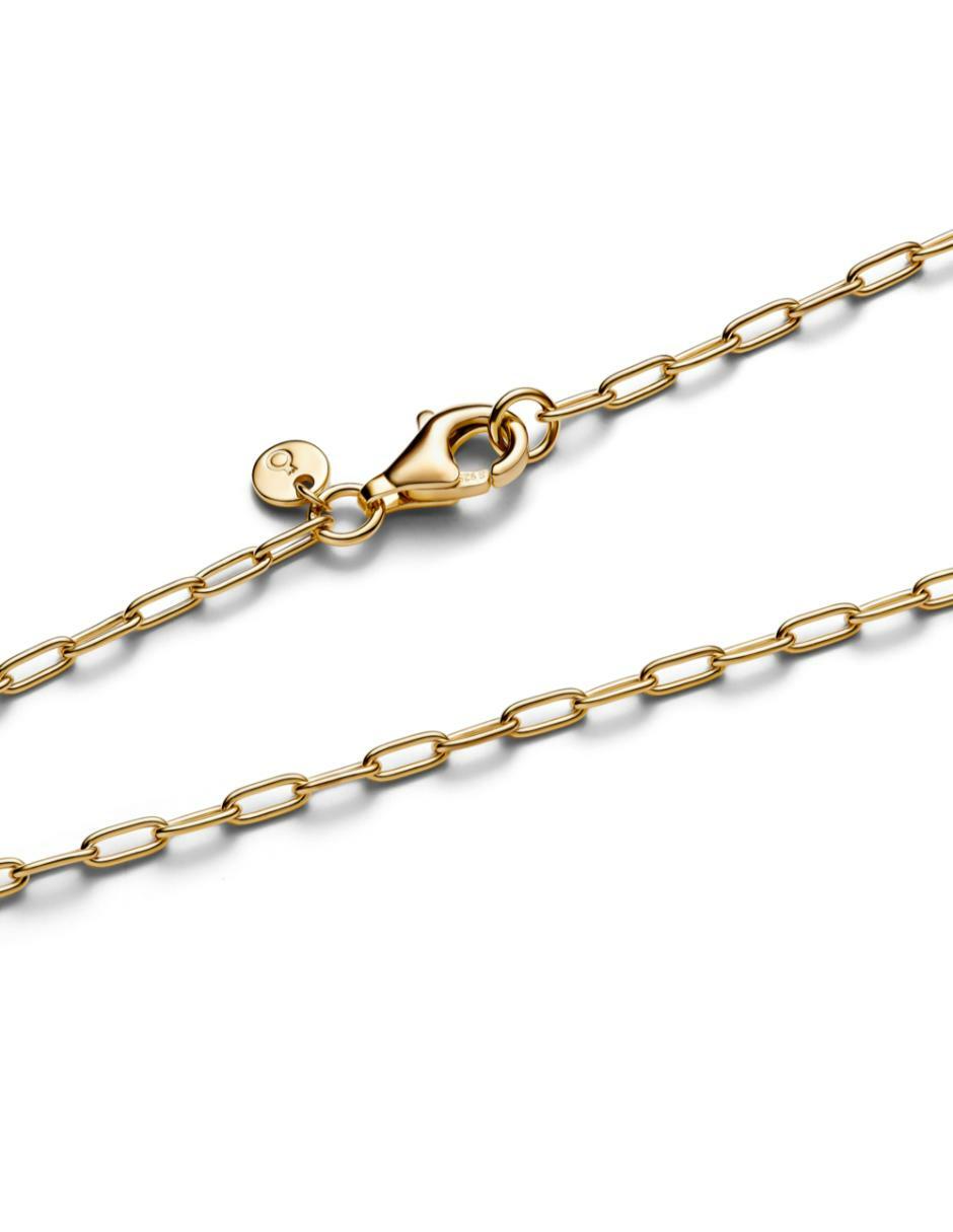 Collar de plata con acabado baño de oro P 925 3