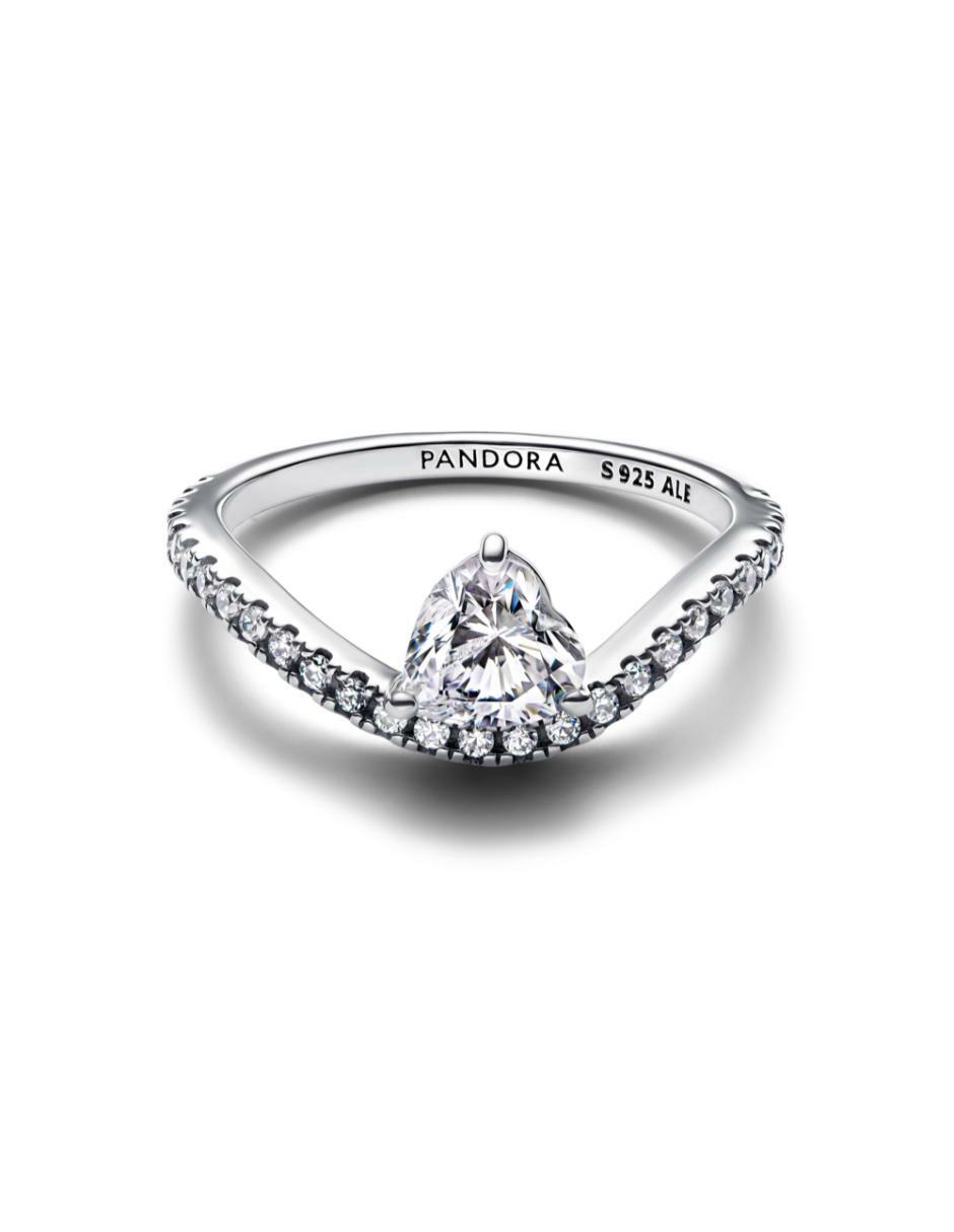 Anillo Timeless de plata zirconia cúbica brillante 3