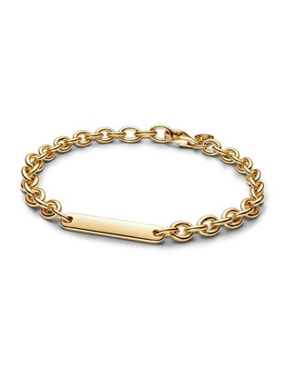 Brazalete de plata P 925 Moments acabado baño de oro Brazalete de plata P 925 Moments acabado baño de oro