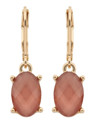 Aretes ovalados Pastel Perfection con acabado pavé
