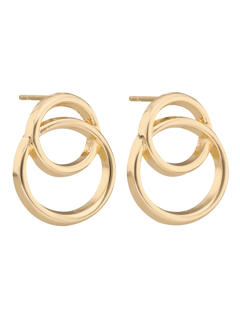 Aretes circulares con acabado brillante 2