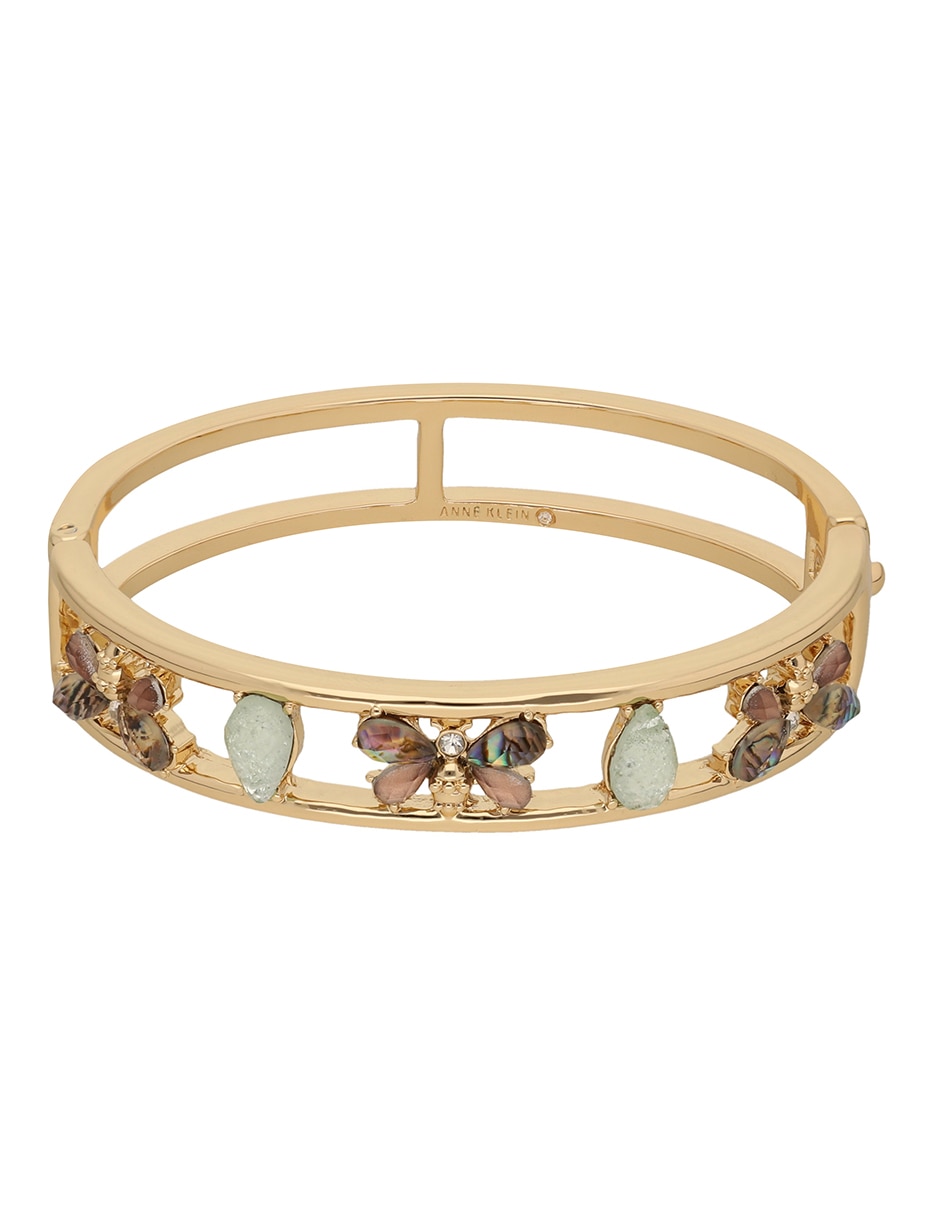 Pulsera Anne Klein Busy Bees con acabado brillante