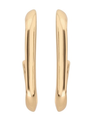Aretes cuadrados con acabado brillante