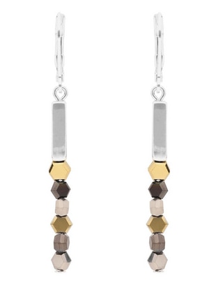 Aretes Tritone Rounds and Discs con acabado brillante