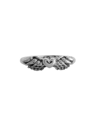 Anillo de corazón P 925 de plata liso Anillo de corazón P 925 de plata liso