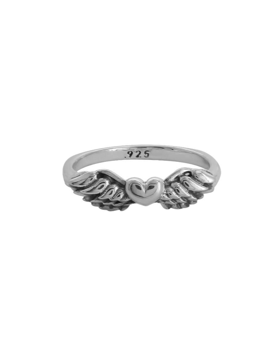 Anillo de corazón P 925 de plata liso 4