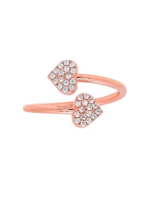 Anillo de corazón Destellos P 925 de plata zirconia brillante