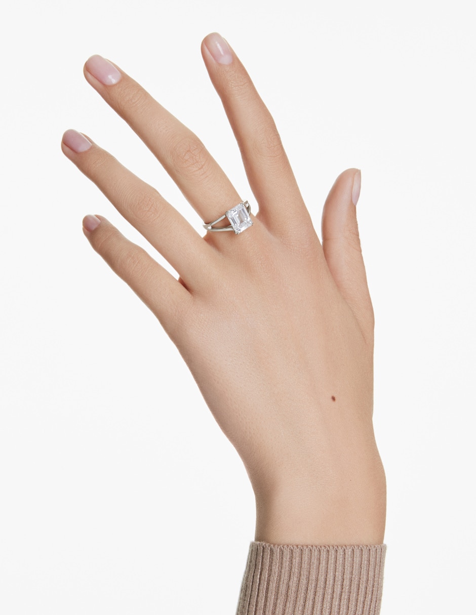 Anillo de (si aplica) Cuadrado Stilla No aplica Sin kilataje de Rodio Swarovski Brillante 2