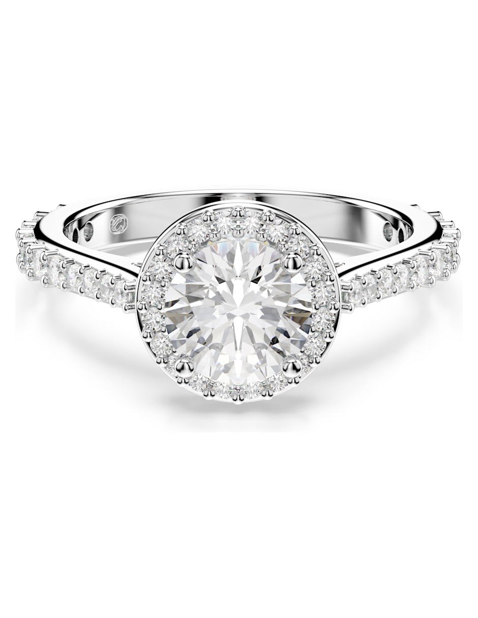 Anillo de (si aplica) Circular Una Angelic No aplica Sin kilataje de Rodio Swarovski Brillante