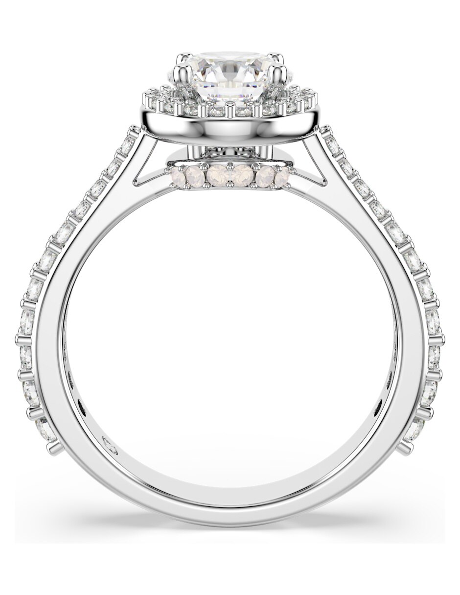 Anillo de (si aplica) Circular Una Angelic No aplica Sin kilataje de Rodio Swarovski Brillante 5