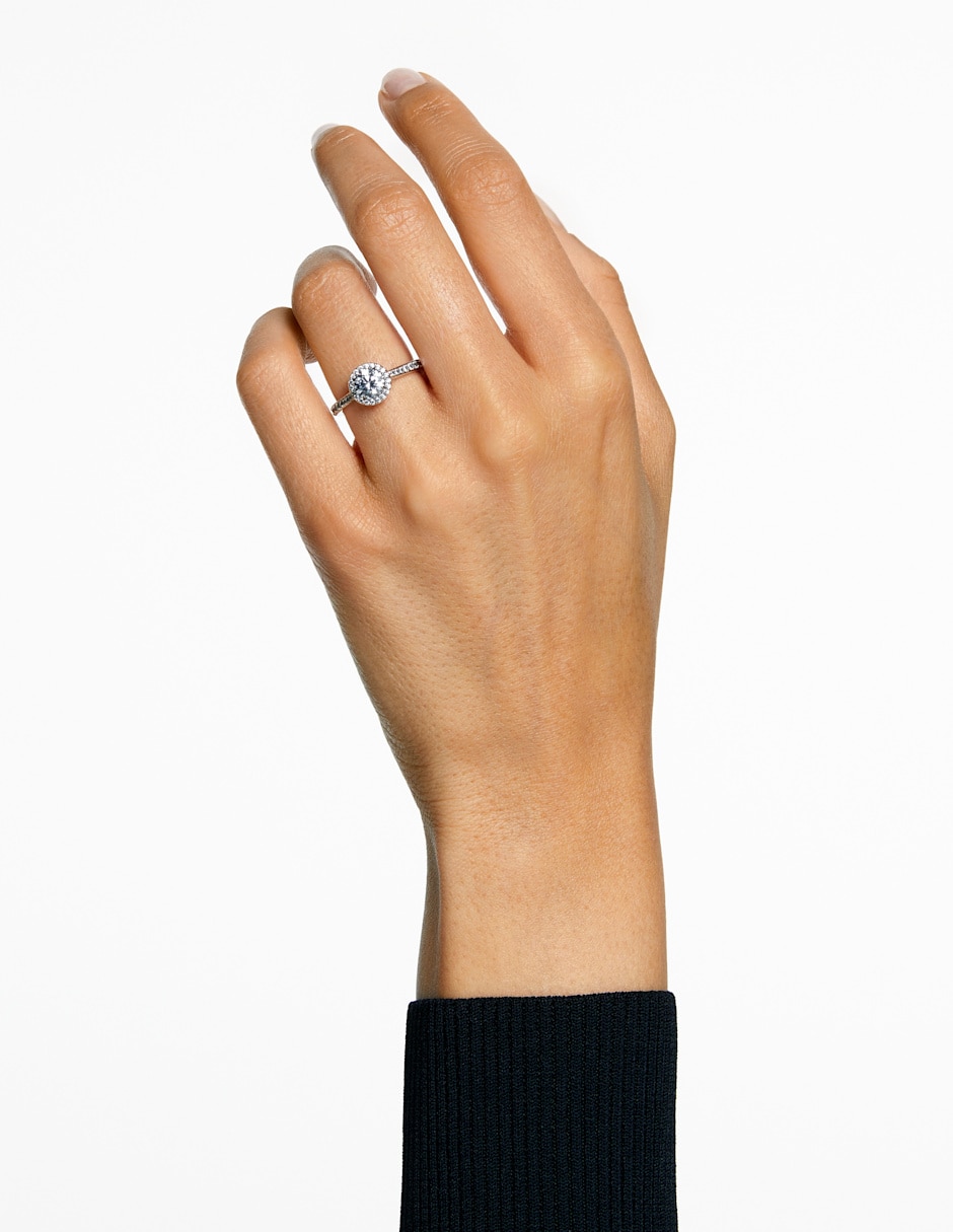 Anillo de (si aplica) Circular Una Angelic No aplica Sin kilataje de Rodio Swarovski Brillante 2