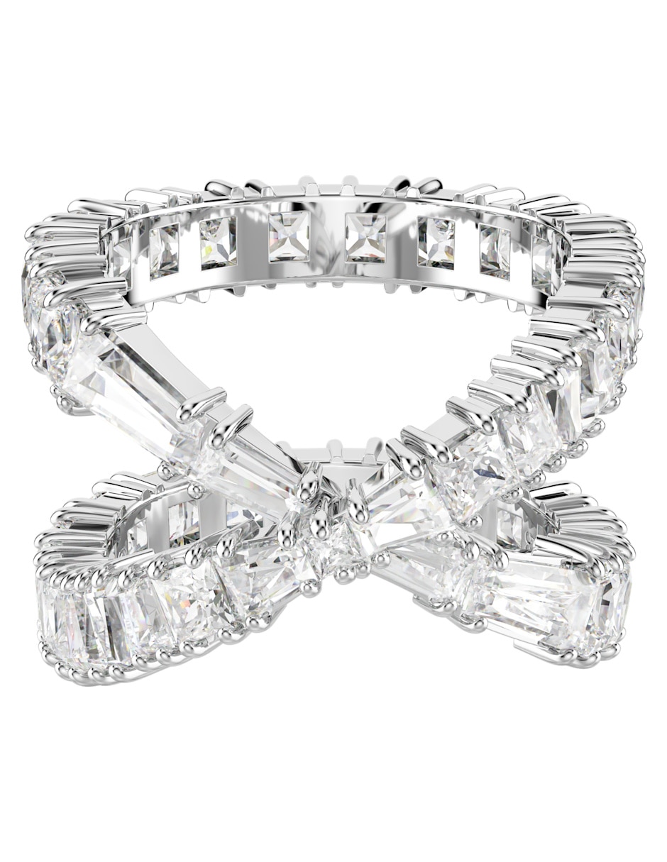 Anillo de (si aplica) Irregular Hyperbola No aplica Sin kilataje de Rodio Swarovski Brillante