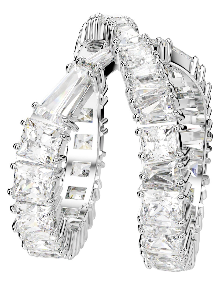 Anillo de (si aplica) Irregular Hyperbola No aplica Sin kilataje de Rodio Swarovski Brillante 4