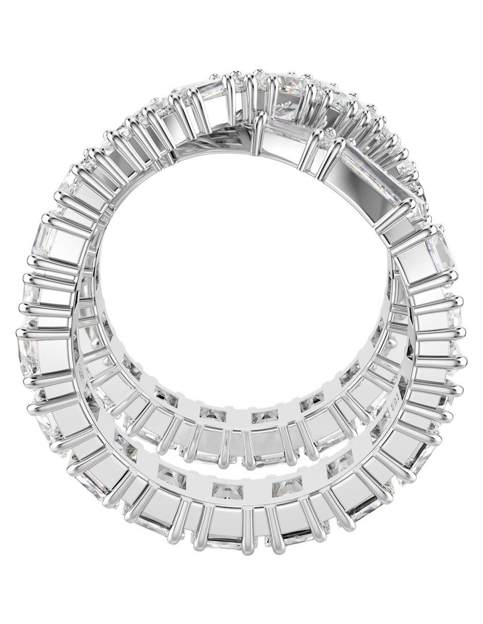 Anillo de (si aplica) Irregular Hyperbola No aplica Sin kilataje de Rodio Swarovski Brillante 3