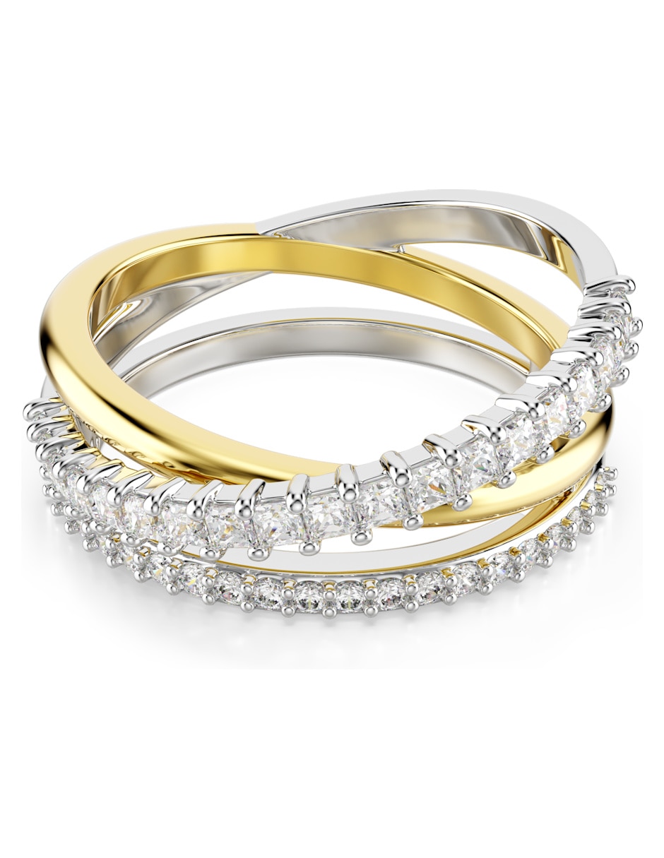 Anillo de (si aplica) Irregular Hyperbola No aplica Sin kilataje de Metal Swarovski Brillante