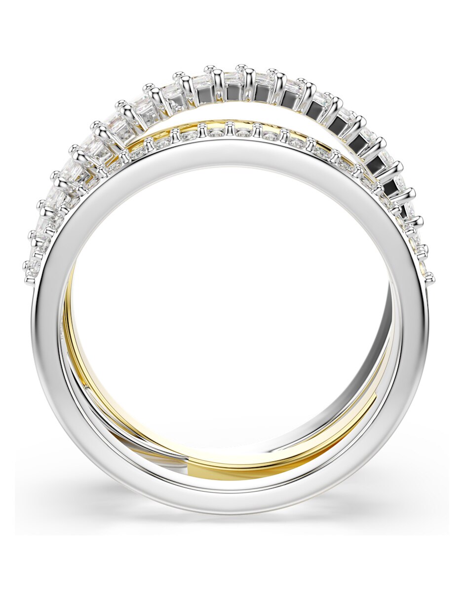 Anillo de (si aplica) Irregular Hyperbola No aplica Sin kilataje de Metal Swarovski Brillante 5