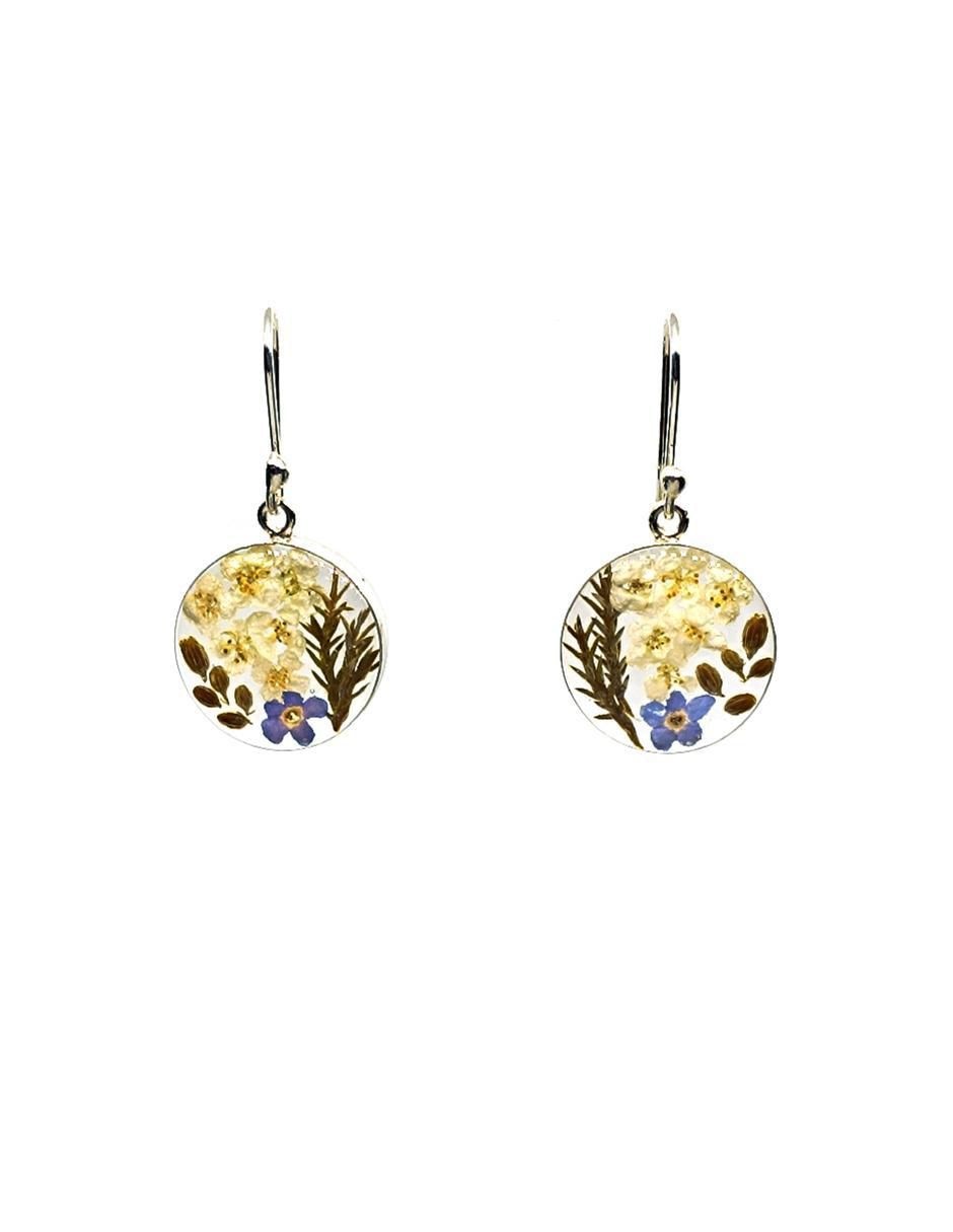 Aretes y collar redondo Petick Ramo de Novia de plata p 925 2