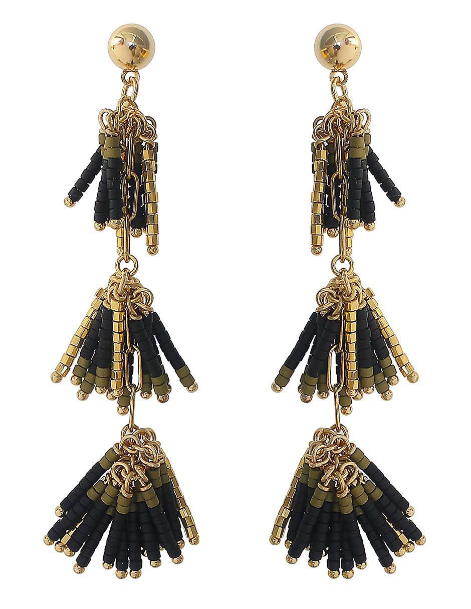 Aretes 14 K con acabado chapa de oro