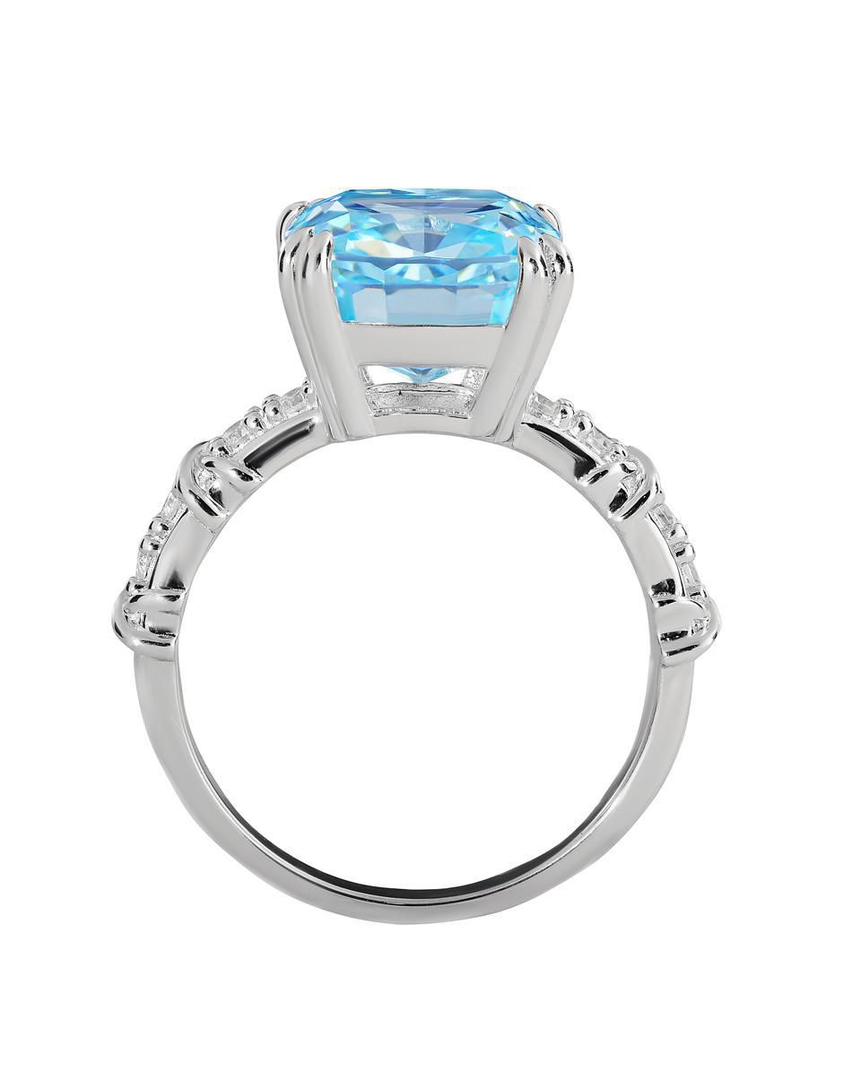 Anillo P 925 de plata zirconia 5