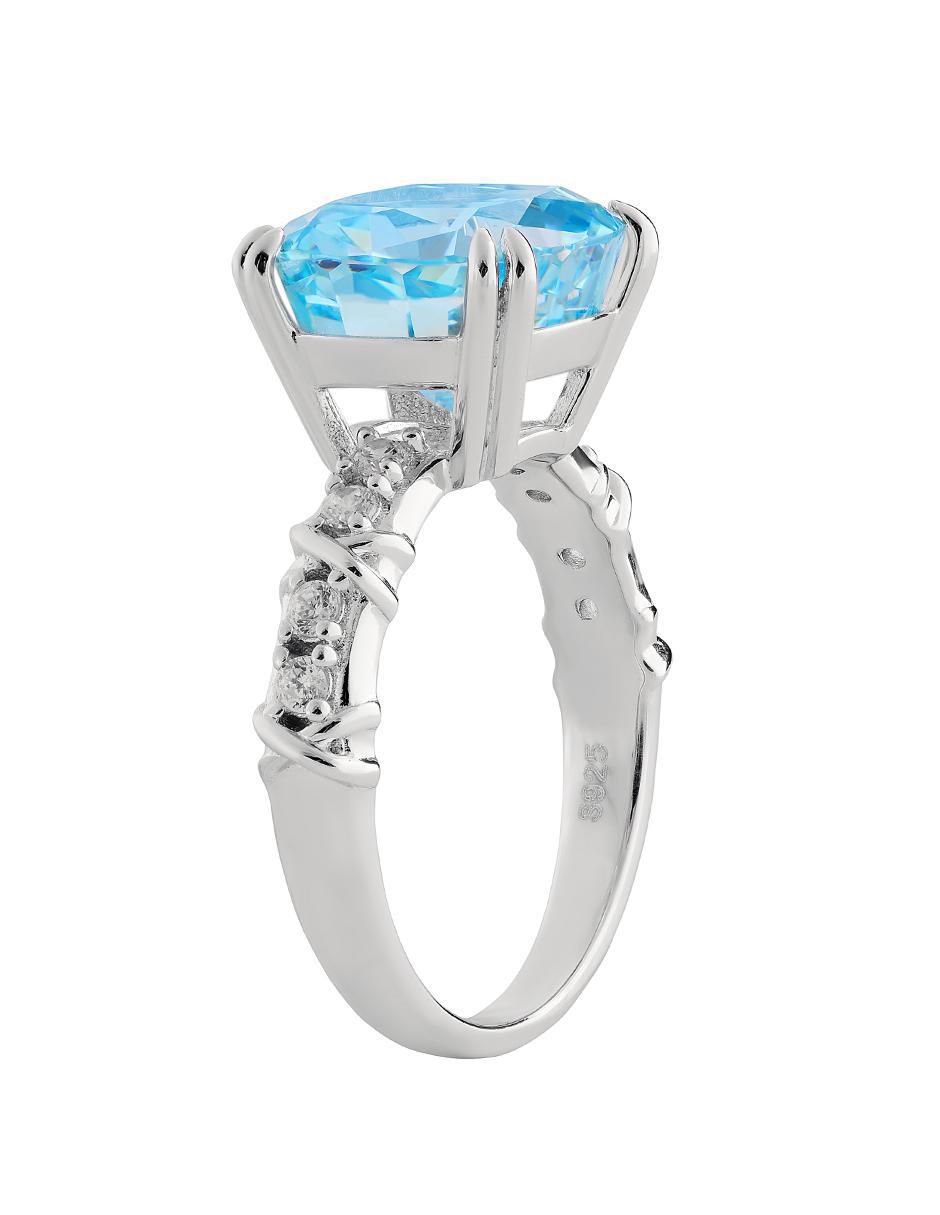Anillo P 925 de plata zirconia
