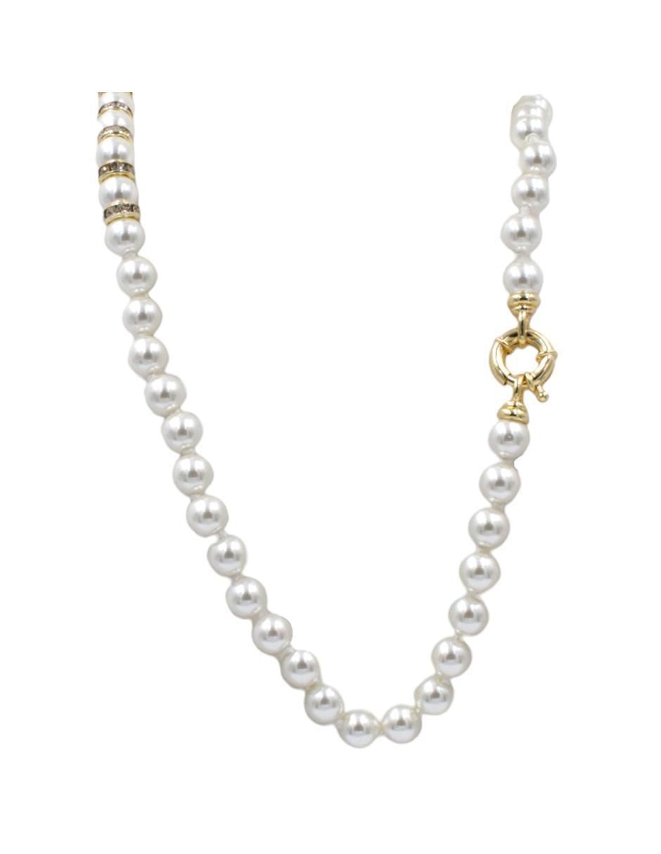 Aretes y collar circular Perlas Mallorca perla 3