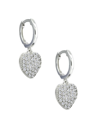 Aretes de corazón Corazón de plata P 925 1
