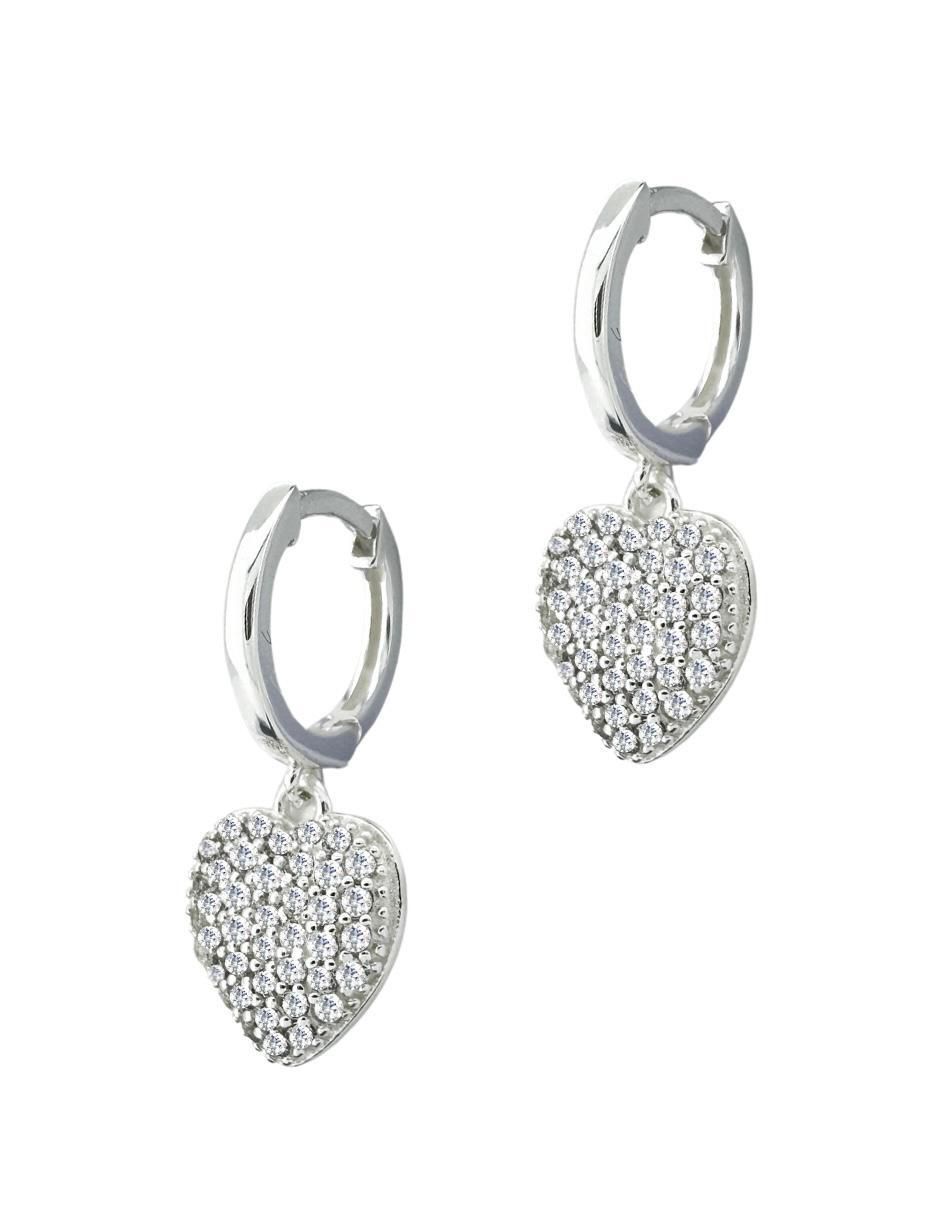 Aretes de corazón Corazón de plata P 925 3
