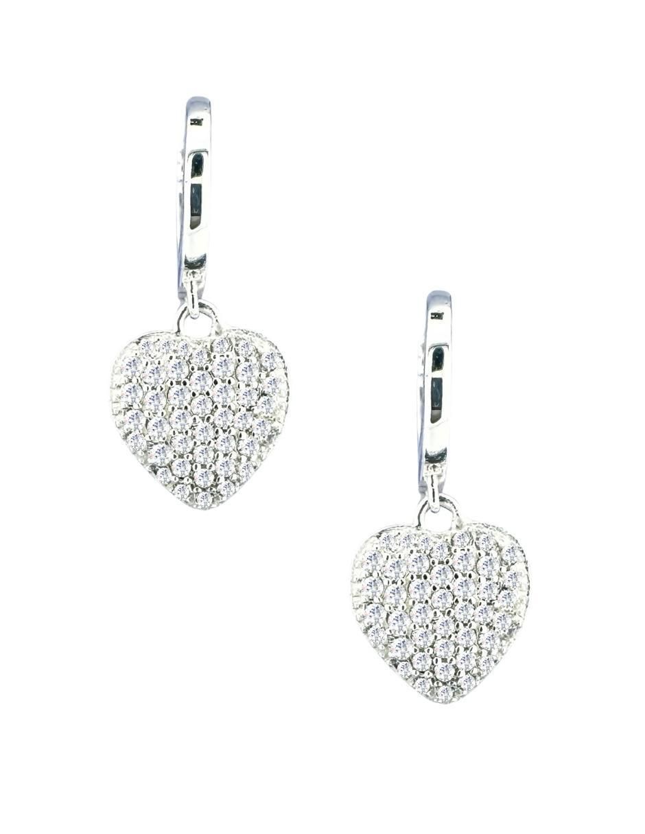 Aretes de corazón Corazón de plata P 925 4