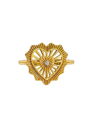 Anillo de corazón Eterna P 925 de plata zirconia pulido
