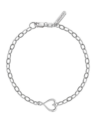 Pulsera de plata P 925 Garabatos con acabado liso