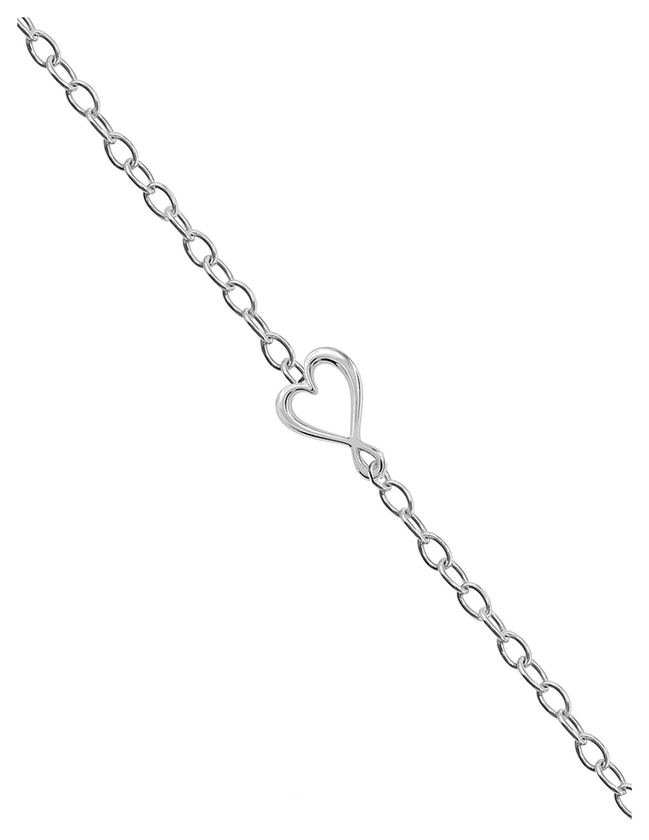 Pulsera de plata P 925 Garabatos con acabado liso 2