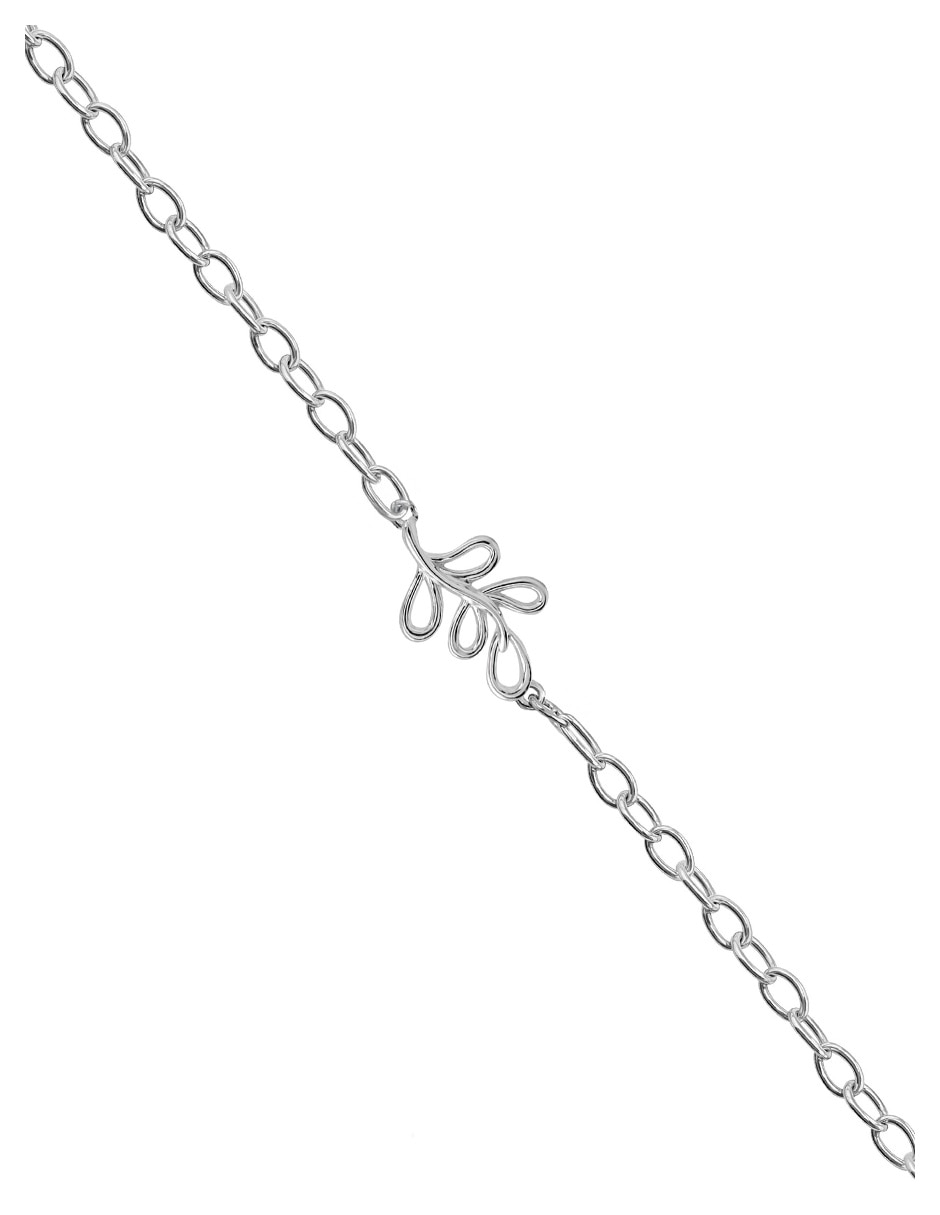 Pulsera de plata P 925 Garabatos con acabado liso 2