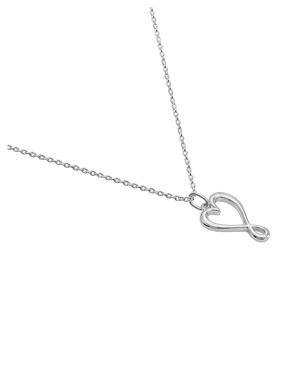 Colgante de corazón garabatos de plata P 925 2