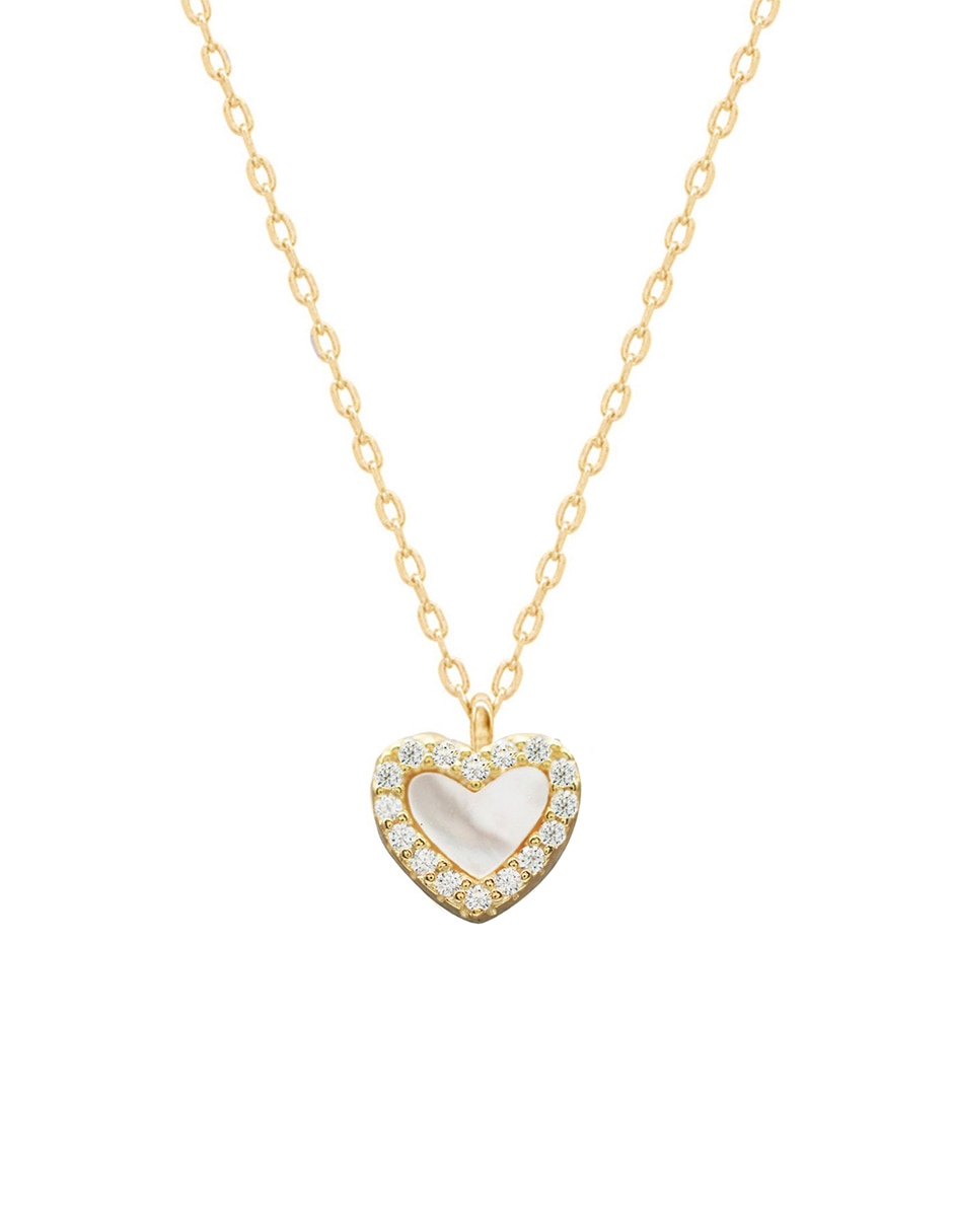 Colgante y dije de corazón piedra natural .925 de plata p 925 2