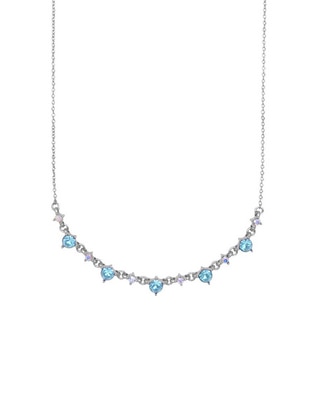 Collar chispitas aqua Collar chispitas aqua