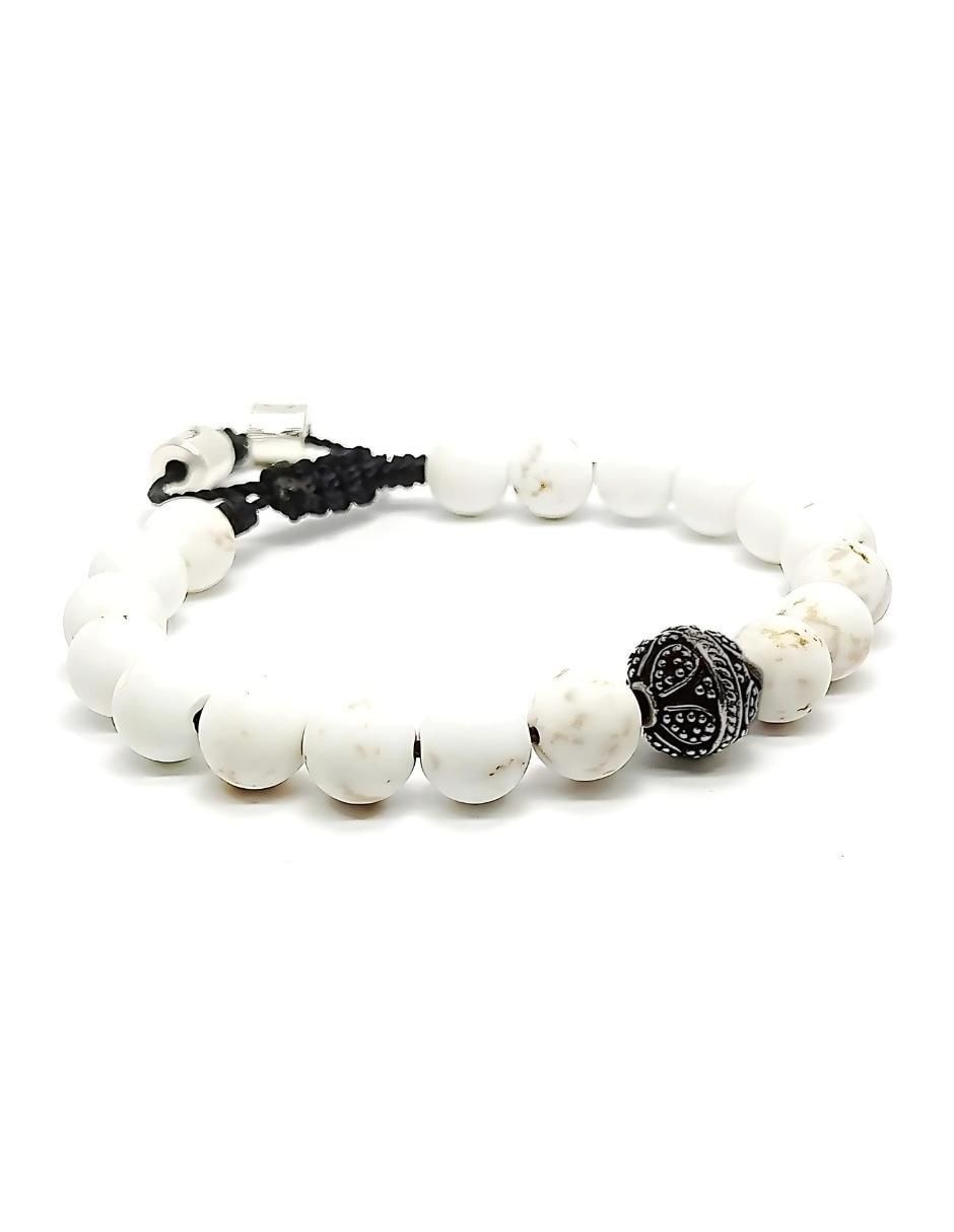 Pulsera con howlita Pompeya acabado liso 2