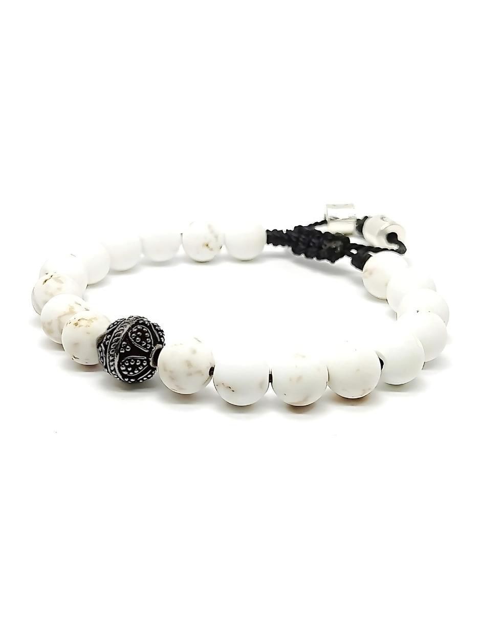 Pulsera con howlita Pompeya acabado liso 3