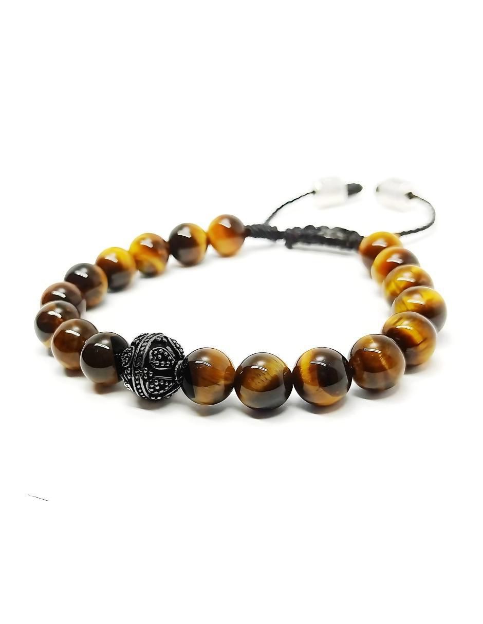 Pulsera con ojo de tigre Nabucco acabado liso 3