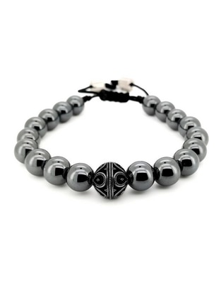 Pulsera con hematita Bloodstone acabado liso