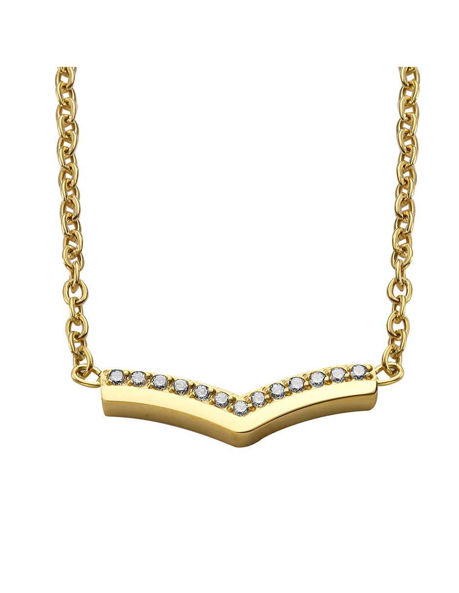 Collar de letra v