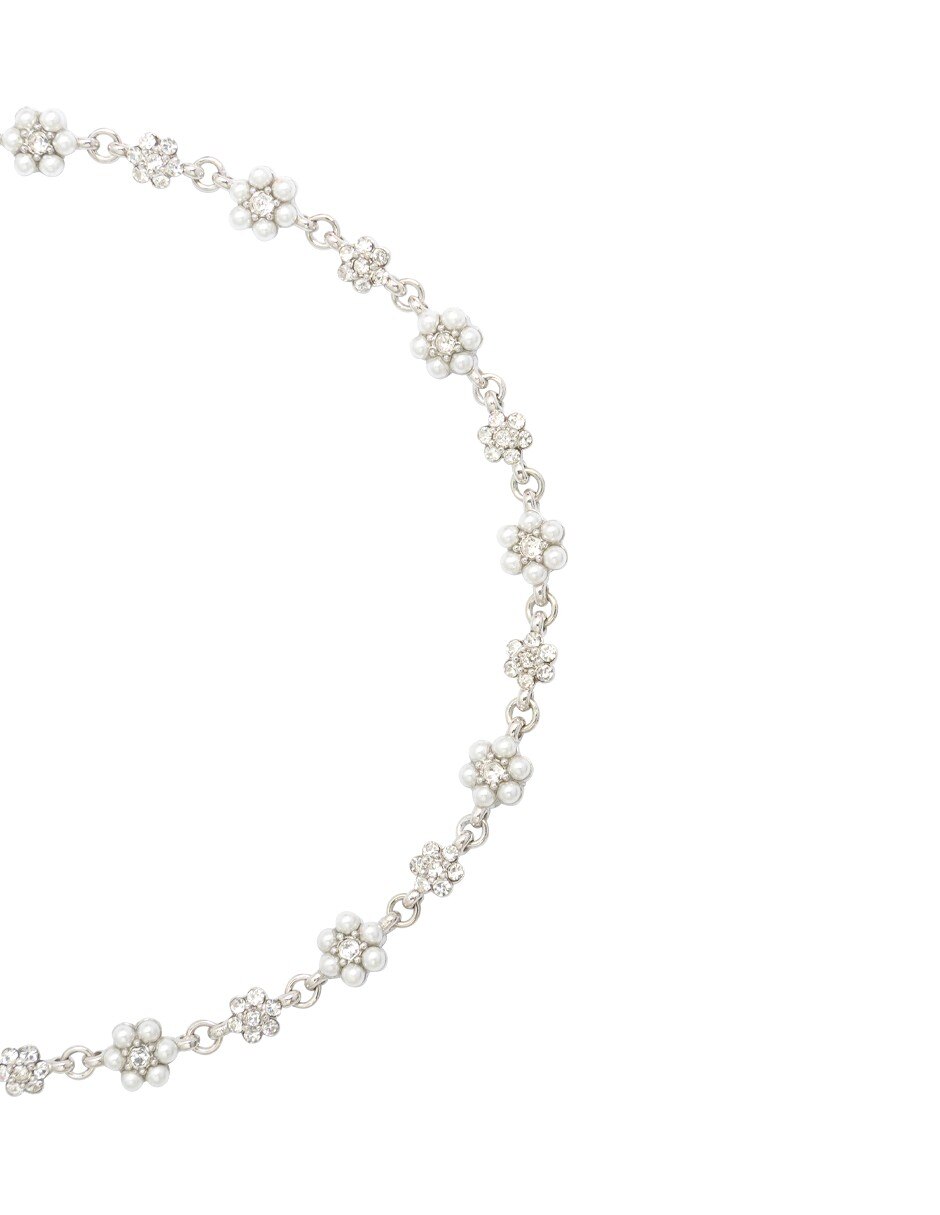 Pulsera con perla Destellos De Flores acabado liso 2