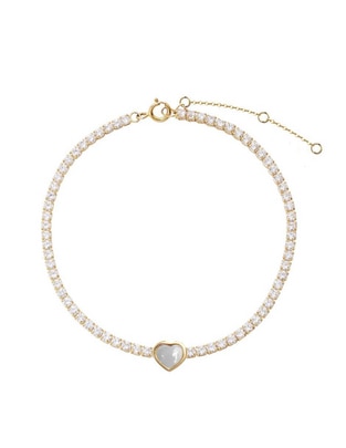 Pulsera de plata p 925 piedra natural con acabado brillante
