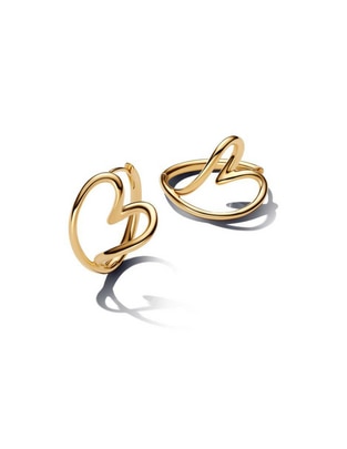 Aretes de aro de plata P 925 con acabado brillante Aretes de aro de plata P 925 con acabado brillante