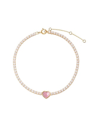Pulsera de plata con cristal P 925 Piedra Natural acabado brillante Pulsera de plata con cristal P 925 Piedra Natural acabado brillante