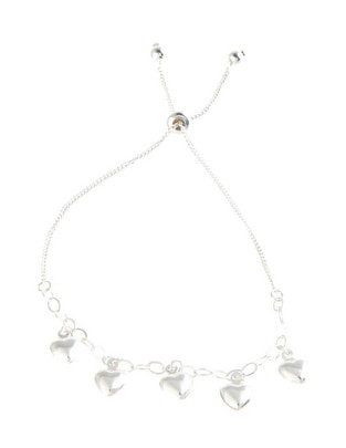 Pulsera de plata P 925 Corazón acabado brillante