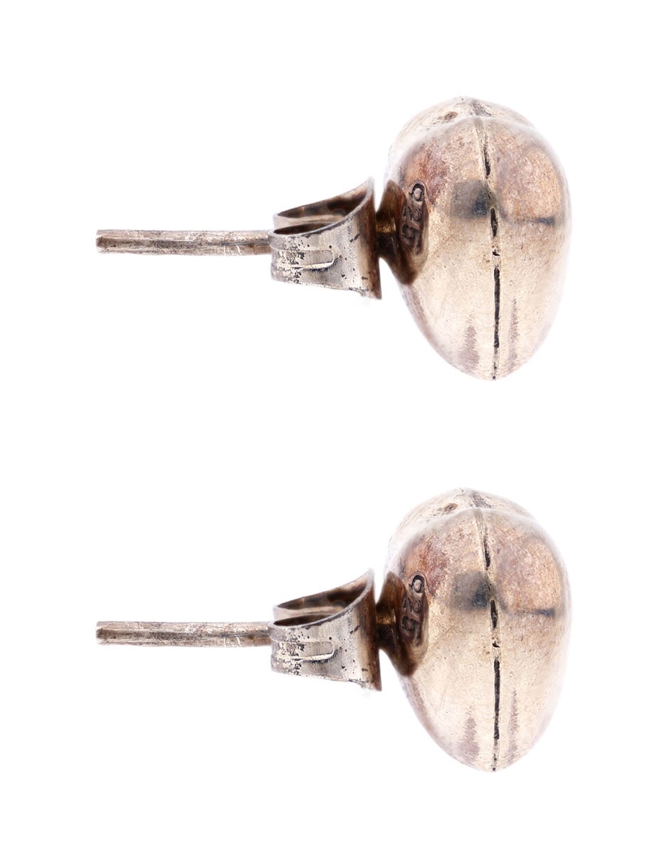 Aretes de corazón de plata P 925 con acabado brillante 3