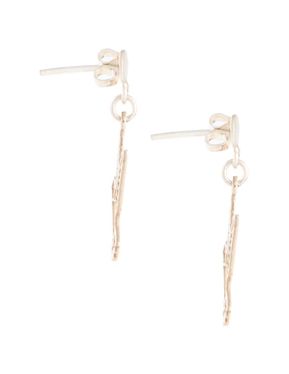 Aretes de colibrí de plata P 925 con acabado brillante 3