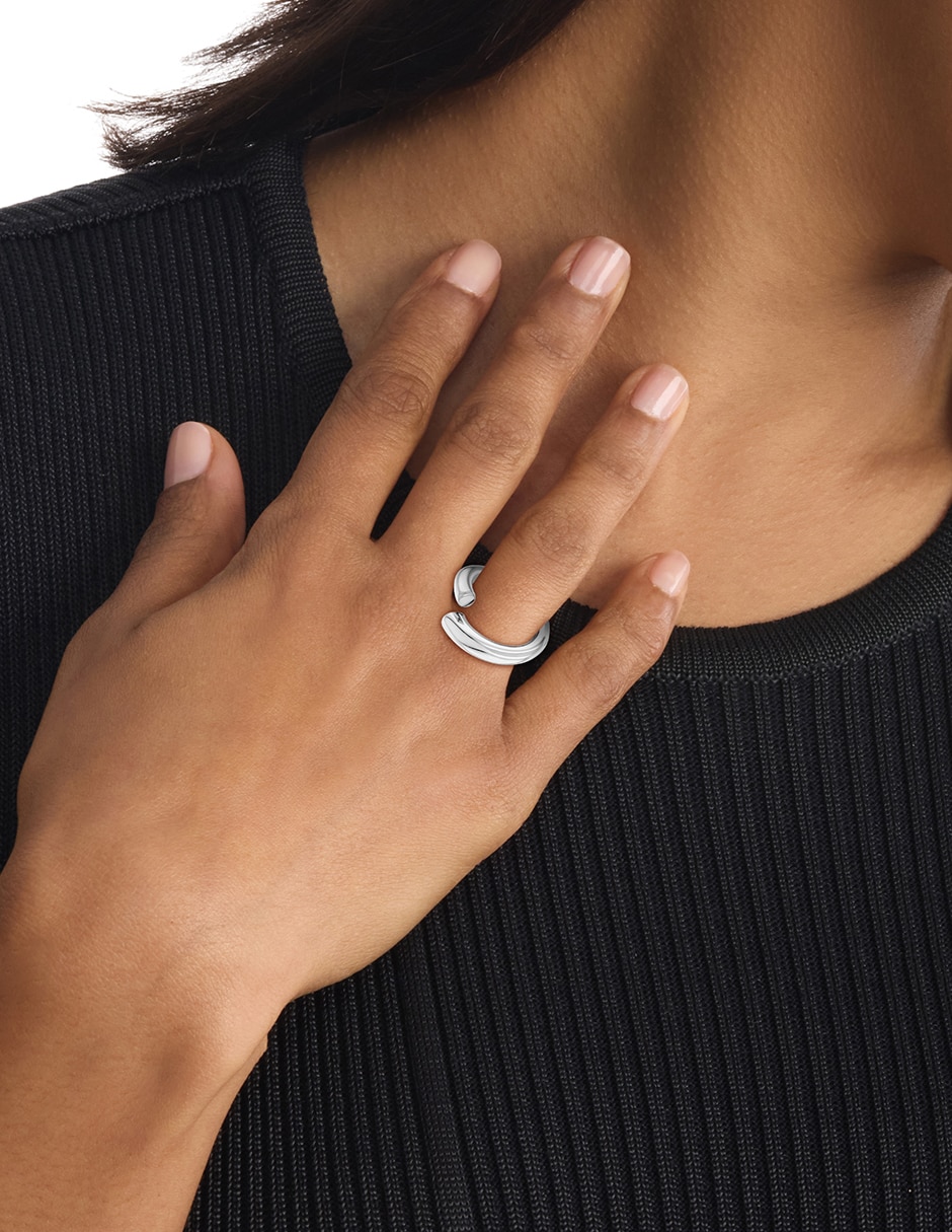 Anillo Calvin Klein Spiral brillante