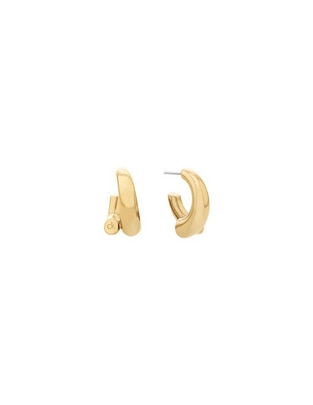 Aretes circulares Calvin Klein Spiral con acabado brillante Aretes circulares Calvin Klein Spiral con acabado brillante