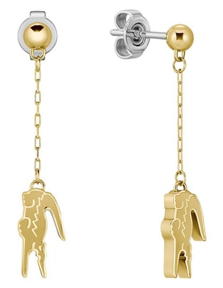 Aretes con acabado brillante
